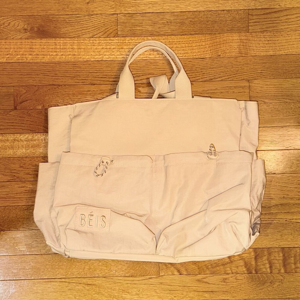 Beis Sport Carryall Tote in Beige